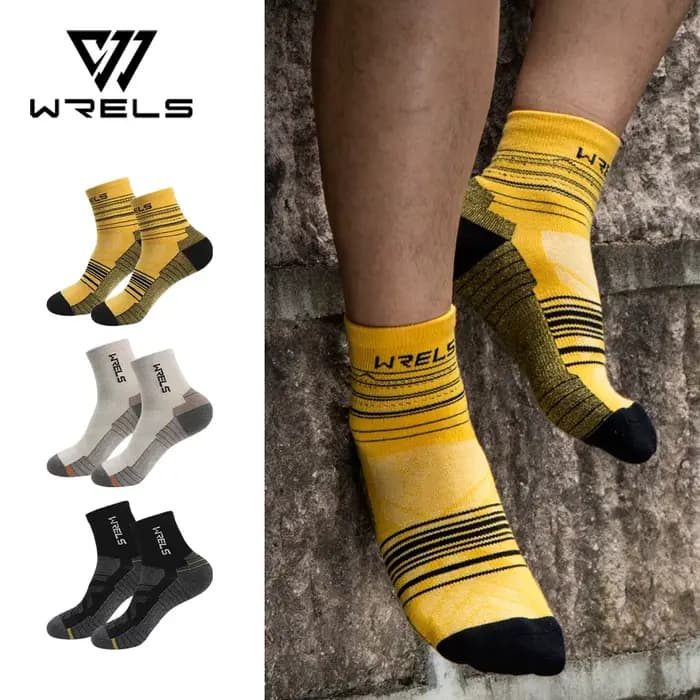 WRELS 1/3 paires de chaussettes de course en laine mérinos