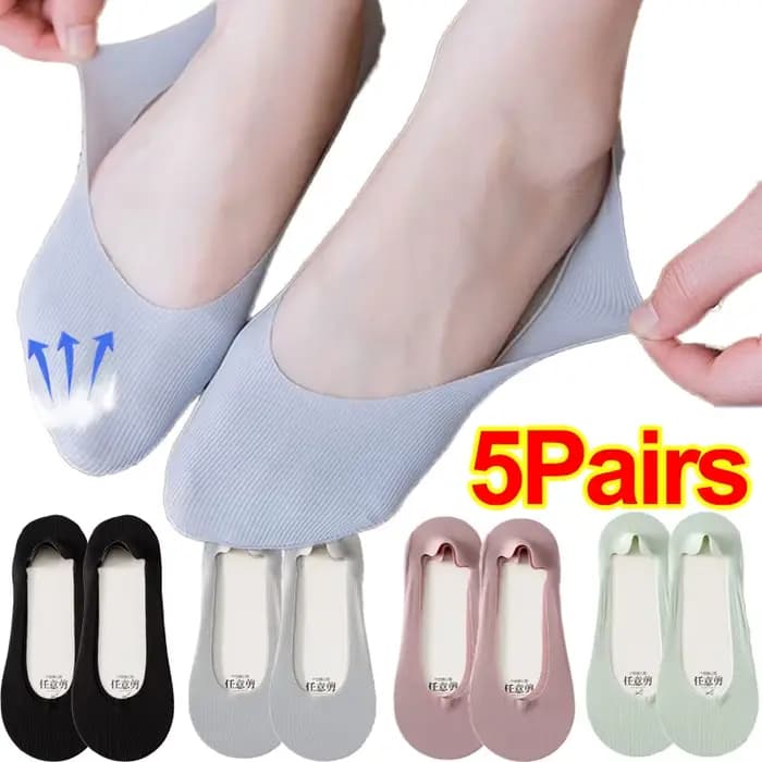 Chaussettes invisibles coordonnantes pour femmes