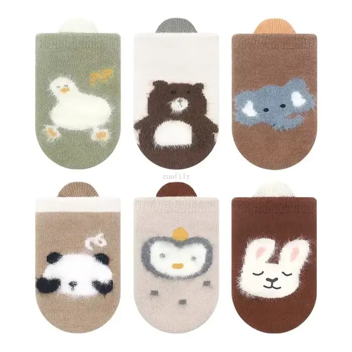 Chaussettes épaisses d'hiver pour enfants de 0 à 5 ans