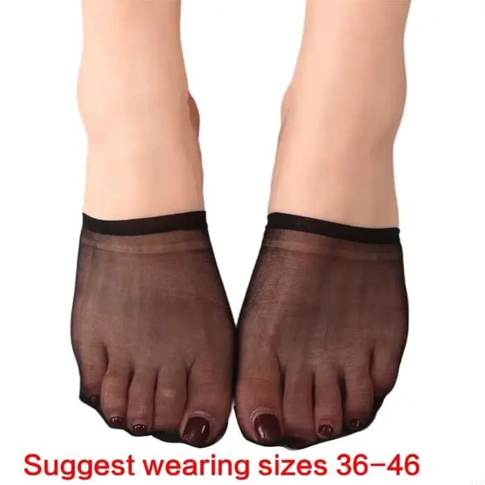 Demi-chaussettes pour les femmes toe à maille transparente No Chauquettes sans spectacle chaussettes cadeaux y1ac