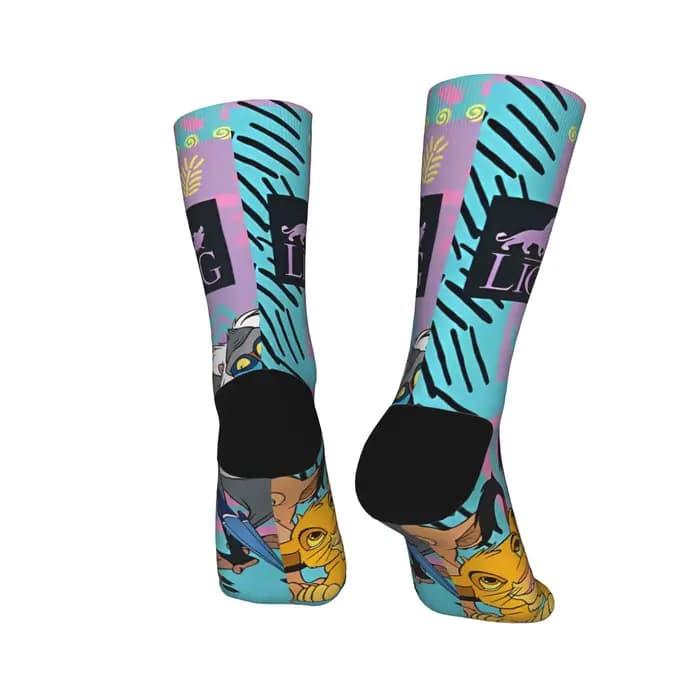 Roi Lion Simba Nala Timon Pumbaa Zazu Rafiki bas hommes chaussettes doux Vintage chaussettes printemps escalade Slip graphique chaussettes cadeau
