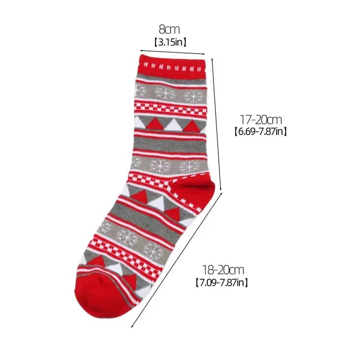 Chaussettes de noël mi-mollet pour hommes et femmes