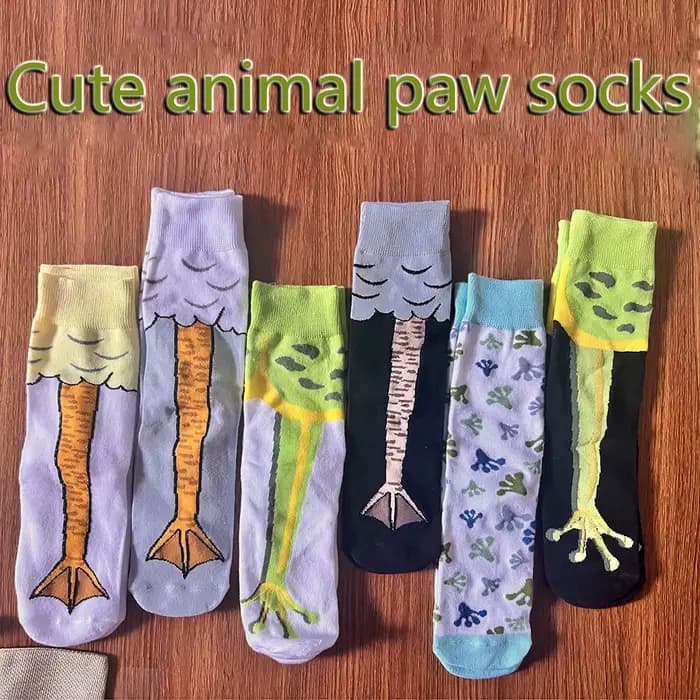 Chaussettes mignonnes en forme de patte d'animal