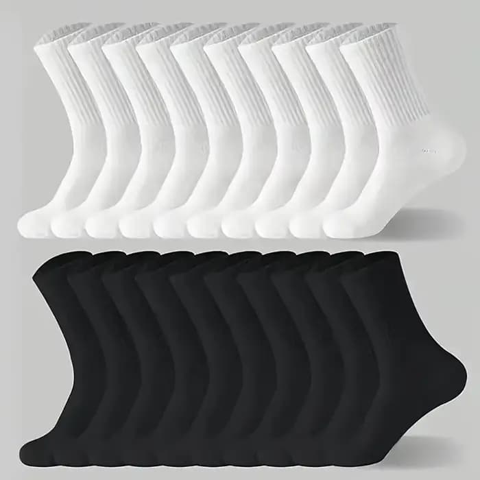 Chaussettes mi-mollet simples et confortables pour hommes