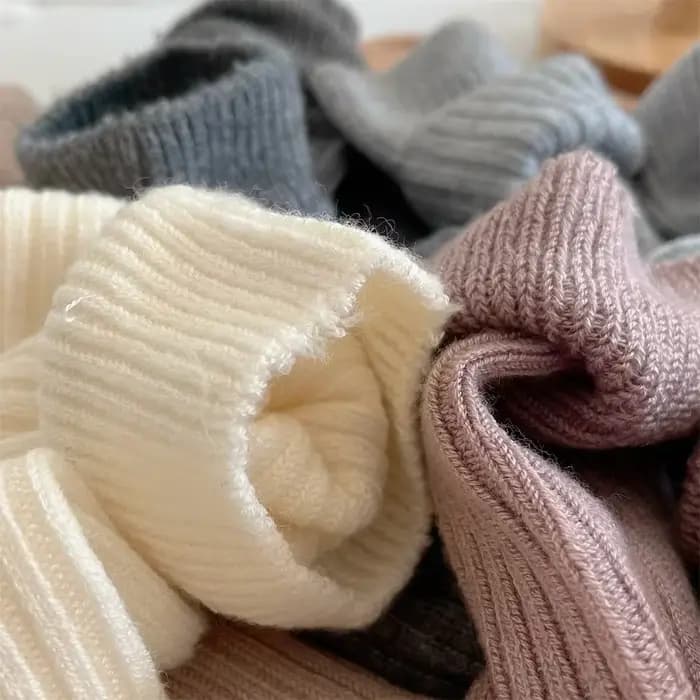 Chaussettes longues en laine douce pour femmes, automne hiver, cachemire, bas tricoté solide, slim, décontracté, hautes, moelleuses, chaudes et épaisses pour filles