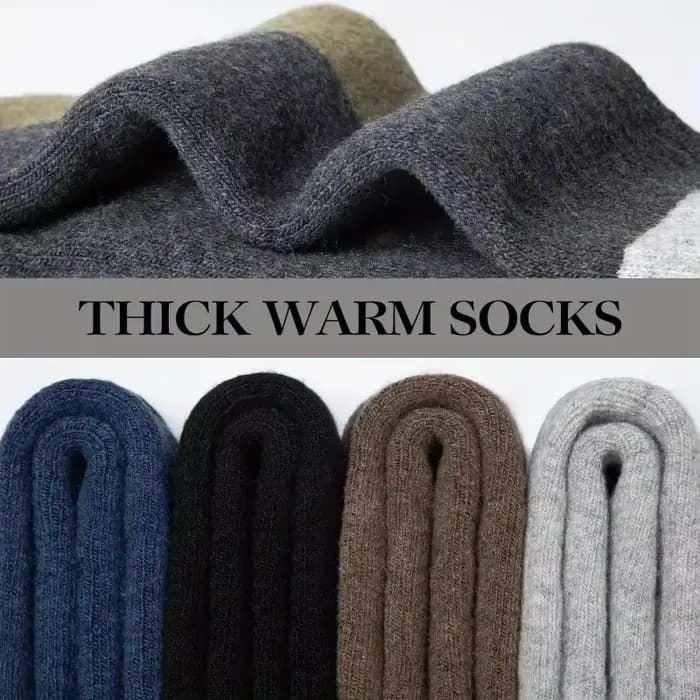 Chaussettes d'hiver en laine mérinos pour hommes et femmes