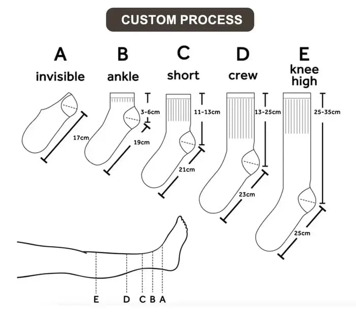 10 paires de chaussettes de sport personnalisées