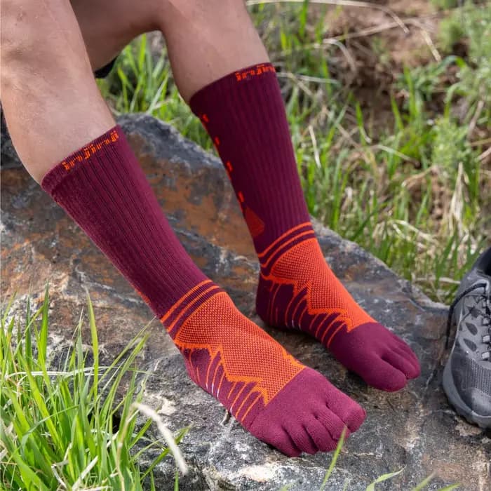 InjSilk-Chaussettes épaisses à cinq doigts pour le trekking