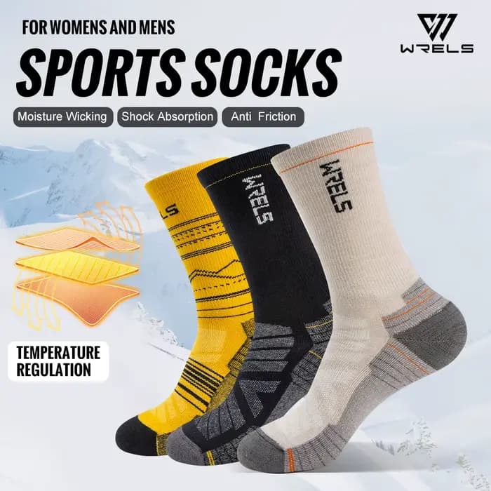 WRELS chaussettes en laine mérinos