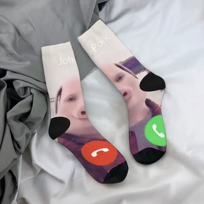 Chaussettes fantaisie pour hommes à motif John Pork