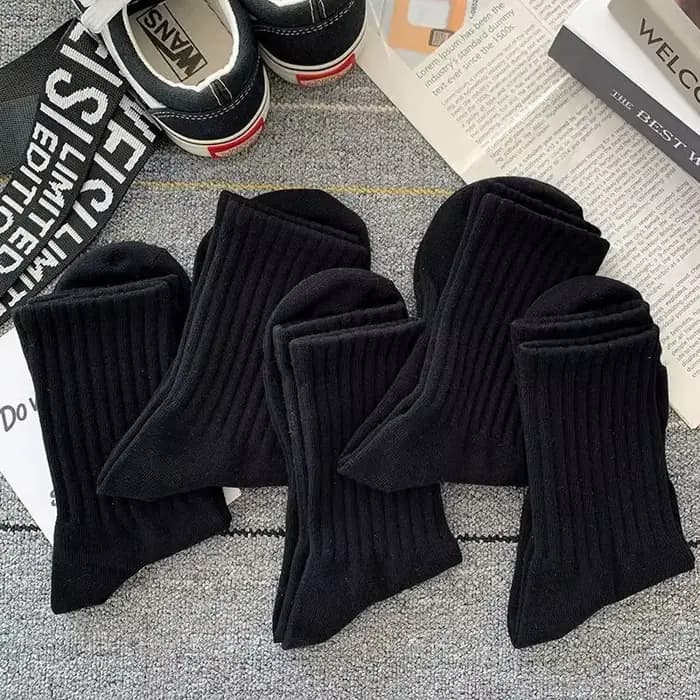 Ensemble de 5 paires de chaussettes chaudes noires et blanches pour hommes