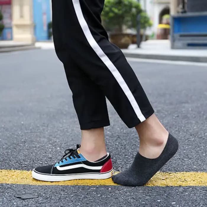 5 paires de chaussettes invisibles et pantoufles pour hommes