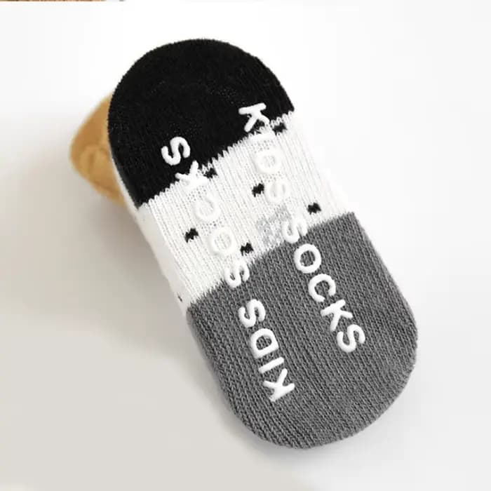 Chaussettes Antidérapantes Courtes en Coton pour Nouveau-Né Garçon et Fille