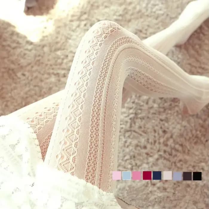 Collants d'hiver en coton tricoté pour femmes et filles