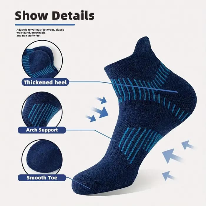 Chaussettes en laine mérinos pour hommes et femmes