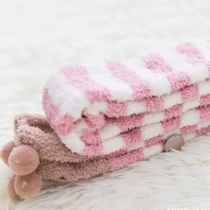 Kawaii japonais Animal imprimé genou chaussettes rayé mignon belle longue cuisse haute