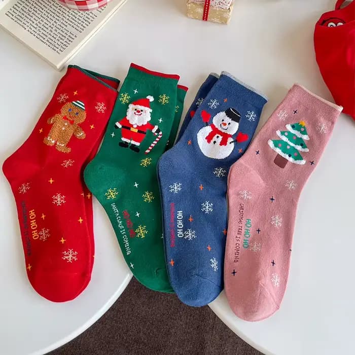Femmes automne hiver coton bonhomme de neige père noël arbre