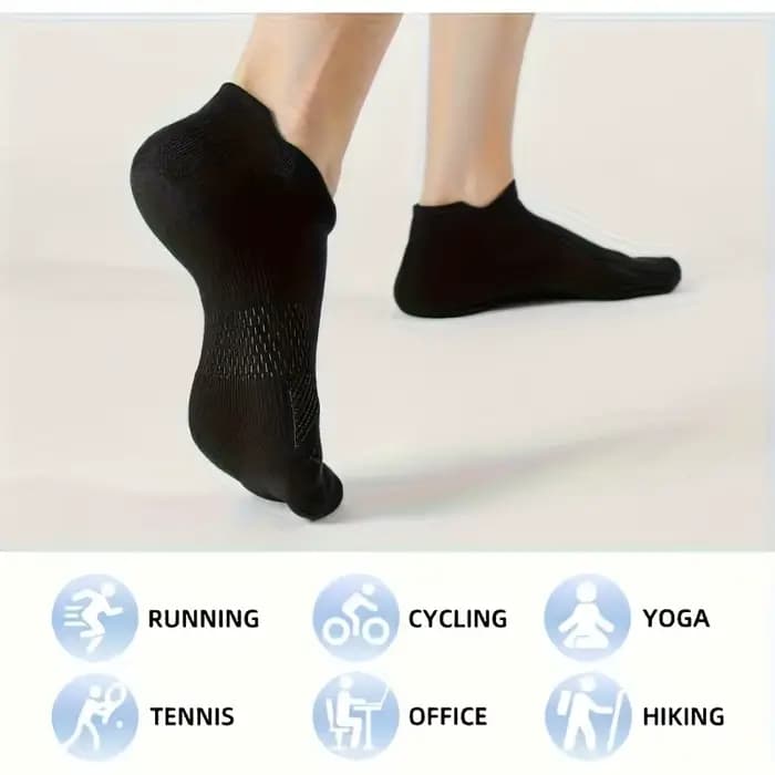 5 paires - chaussettes basses avec support d'arc