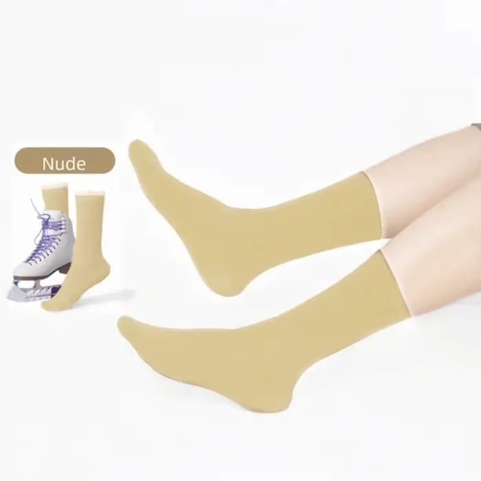 Chaussettes respirantes pour patinage sur glace