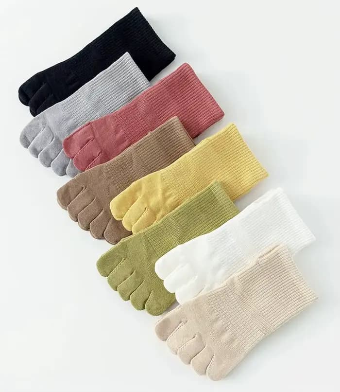 Chaussettes d'Été Fines à Cinq Doigts pour Femme