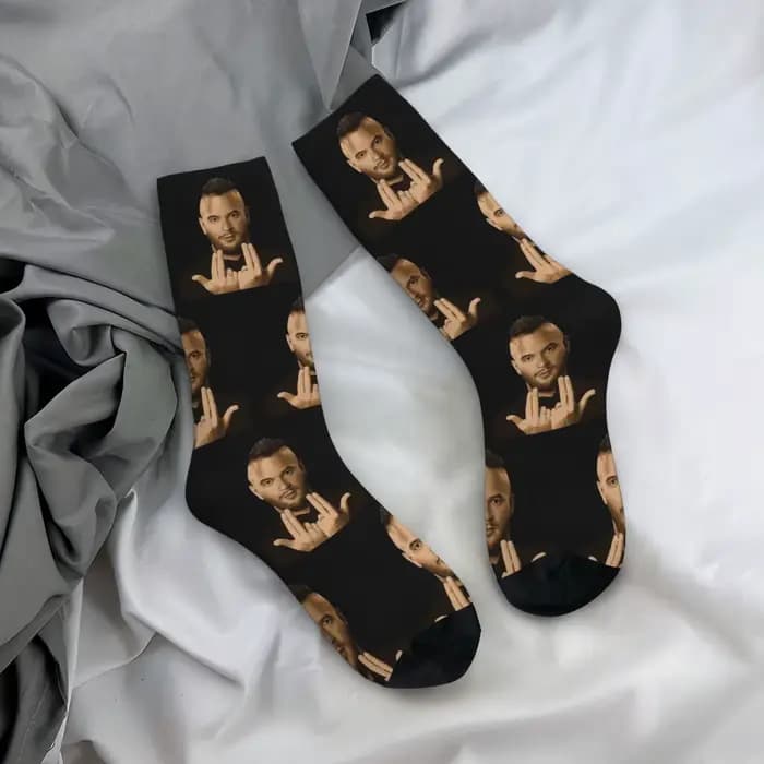 Jul France rappeur unisexe chaussettes d'hiver coupe-vent
