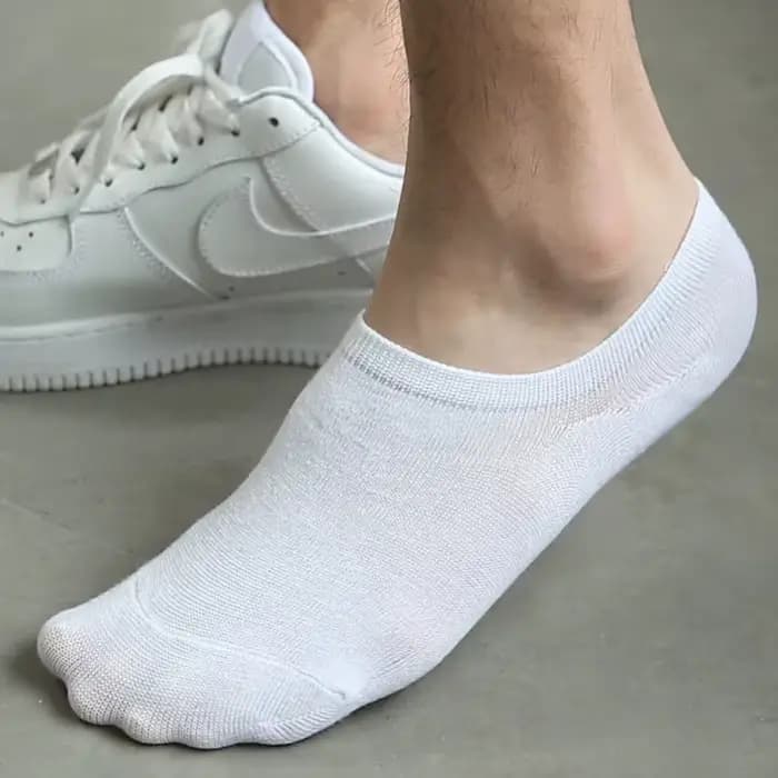1/10 paires de chaussettes invisibles pour hommes cheville courte No Show bas coton noir blanc antidérapant Silicone été mince chaussette respirant