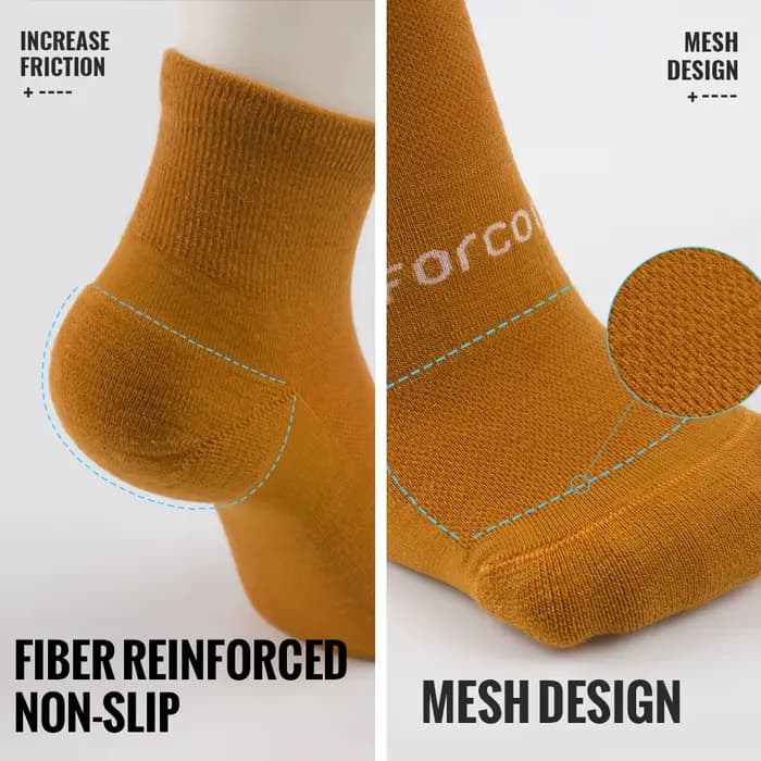 WRELS 1/2/3 paires de chaussettes en laine mérinos anti-ampoules, anti-humidité, respirantes, pour la course à pied, chaussettes de compression à la cheville