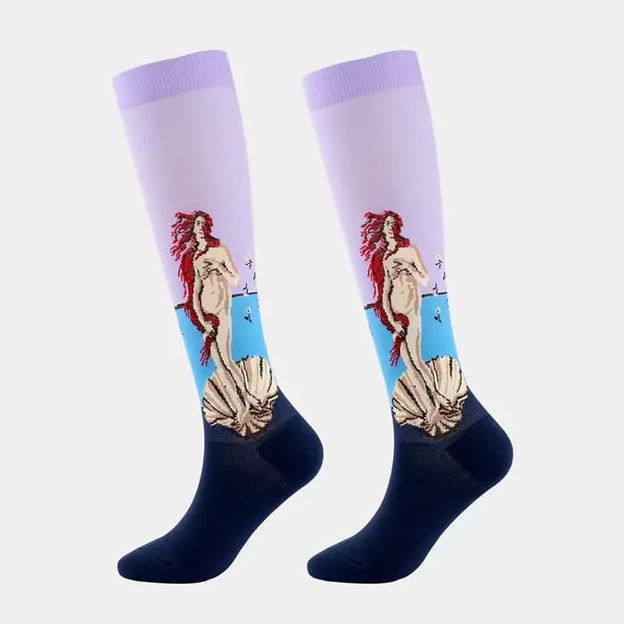 Chaussettes de Compression amusantes pour hommes et femmes