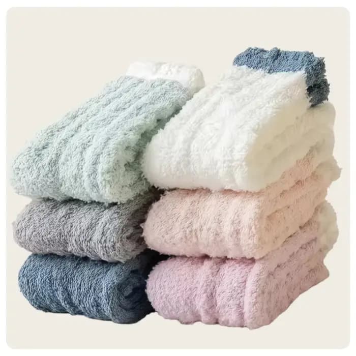 7 paires de chaussettes de sommeil chaudes et colorées pour femmes