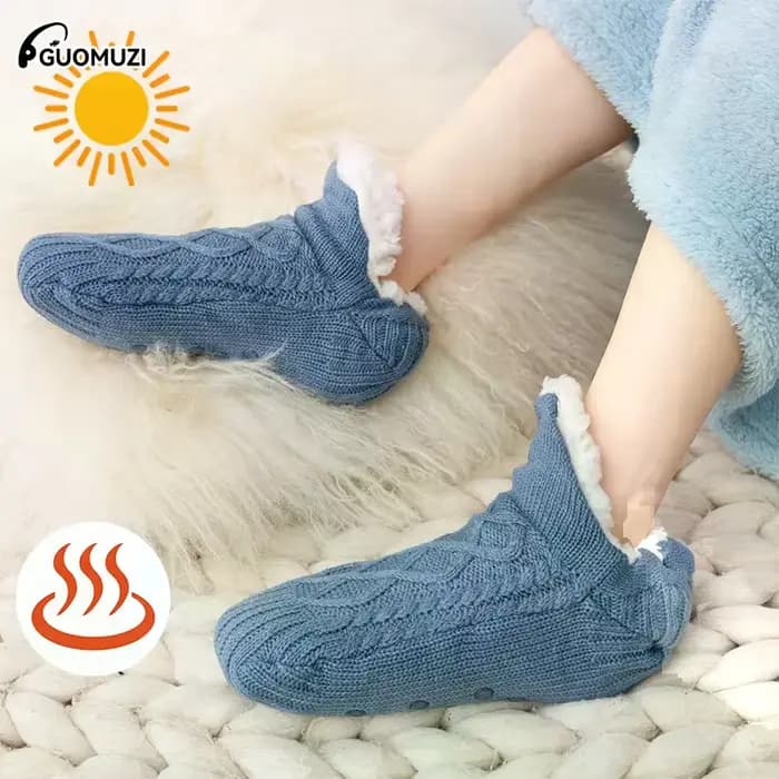 Chaussettes chauffantes électriques en polaire