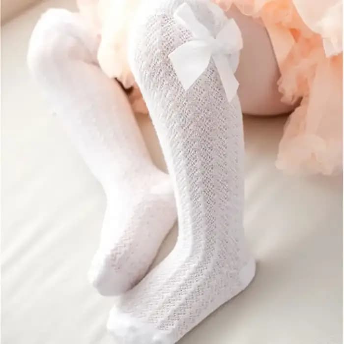 Chaussettes en Maille avec Nministériels d Papillon pour Enfant, Minces, Anti-buée, Princesse, Ours, Été