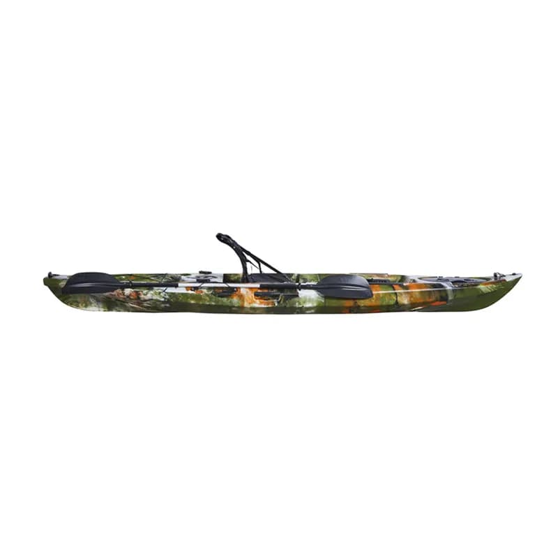 Kayak de pêche en mer coloré Airo, modèle monoplace, avec propulsion à pédales, certifié CE, coque r