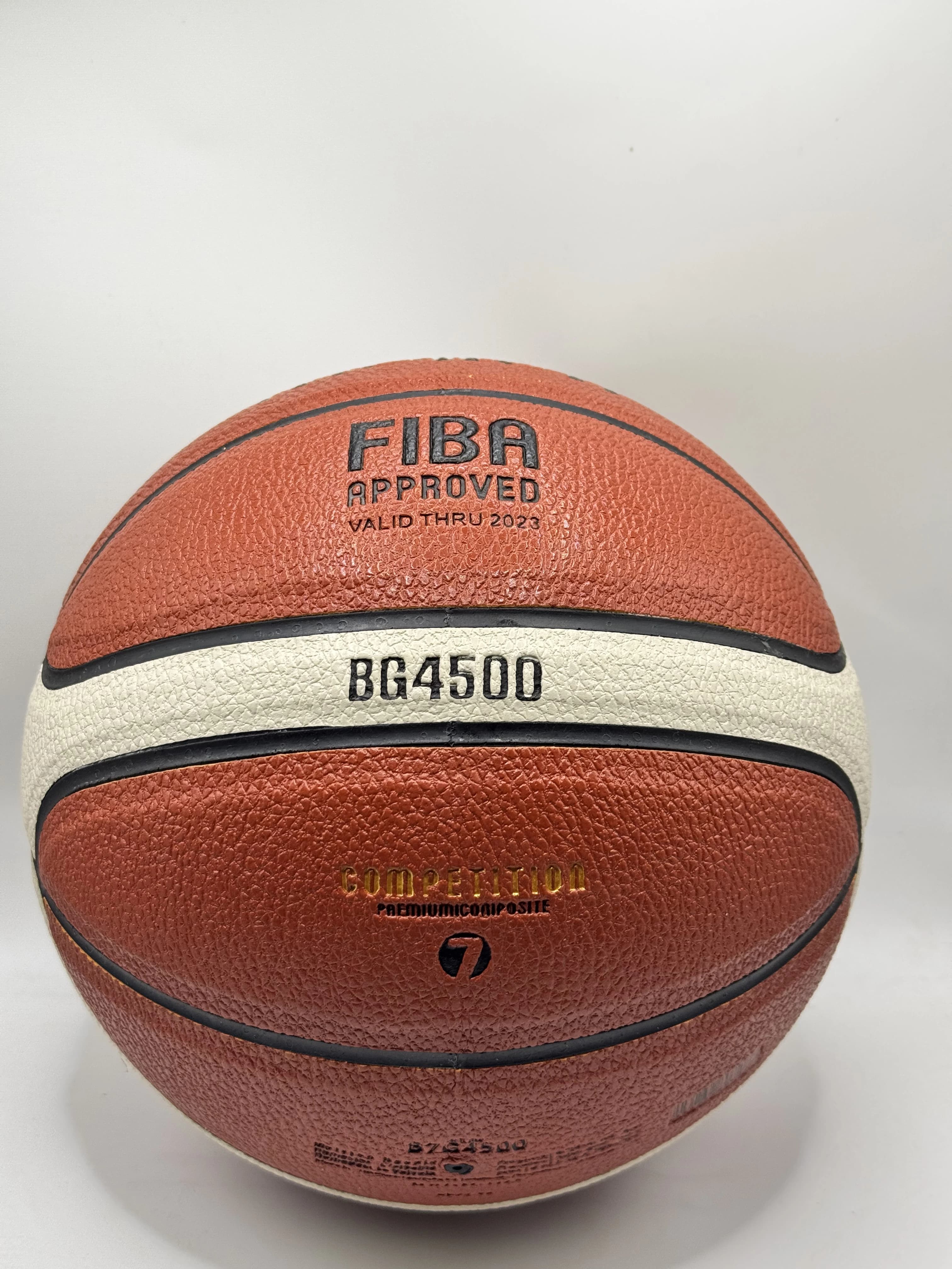 Ballon de basketball BG4500 en PU, unisexe, standard, pour l'entraînement et la compétition sur terr