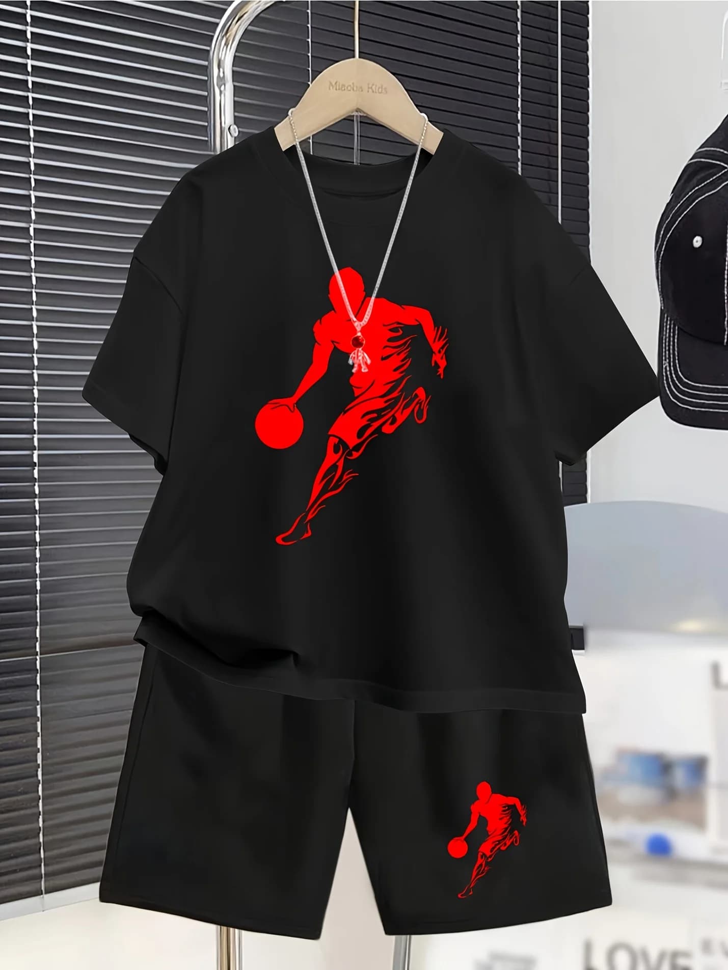 Ensemble de t-shirts de sport à manches courtes pour adolescents, style décontracté, imprimé ludique