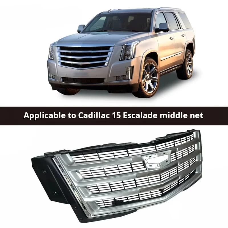 Grilles de course pour Cadillac Escalade 2015-2020, grilles d'admission d'air centrales, garniture de calandre de pare-chocs avant, accessoires de voiture