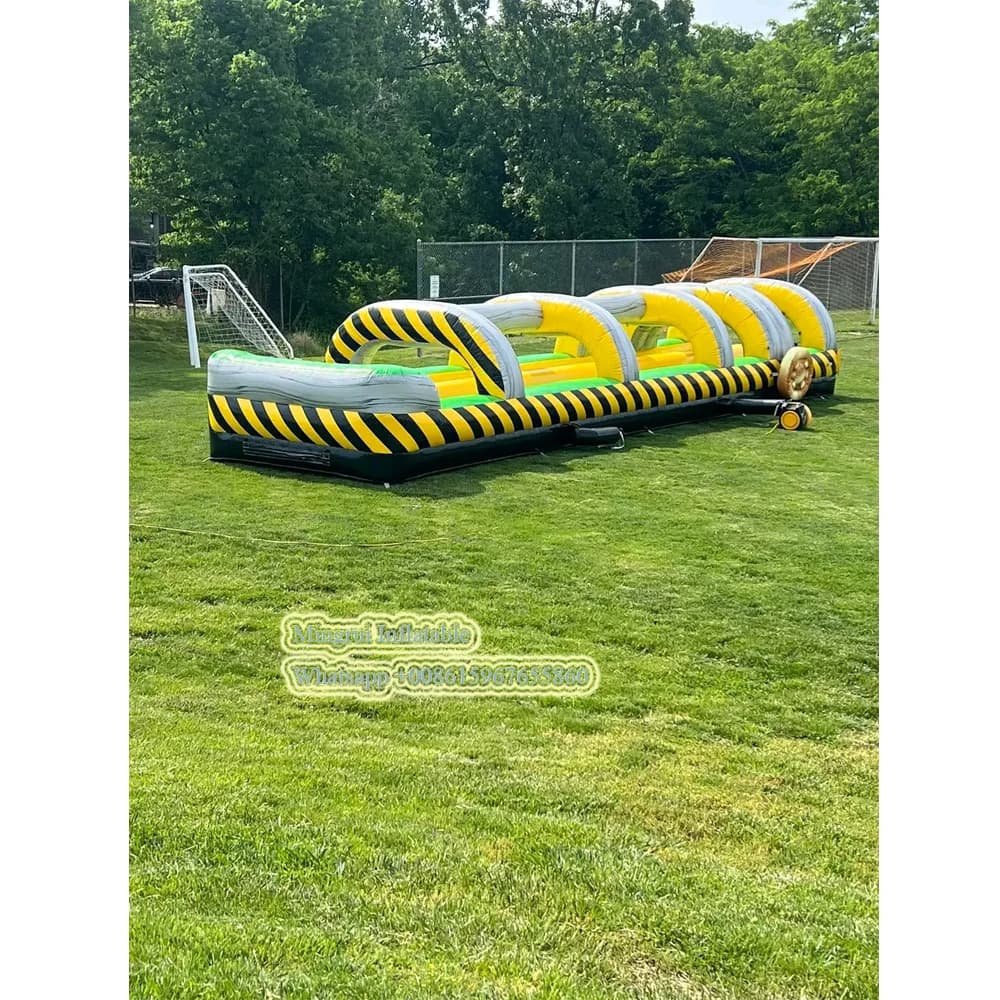 Glissard et toboggan longs gonflables commerciaux, toboggan super aquatique pour les jeux de rue de ville
