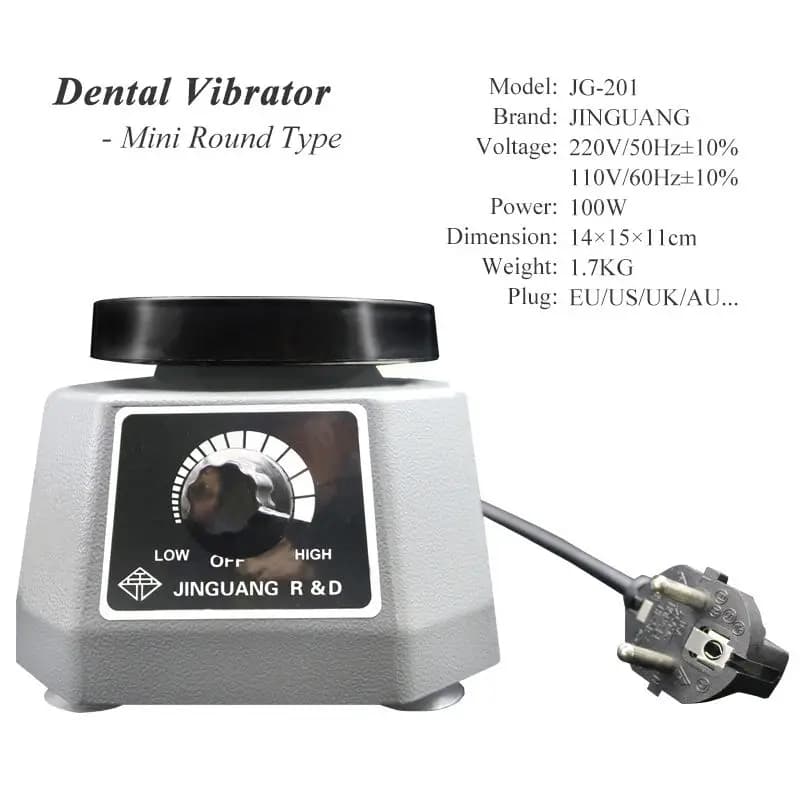 Vibrateur de plâtre dentaire, plaque ronde, petit agitateur à intensité variable, vitesse réglable, Table vibrante pour équipement de gypse