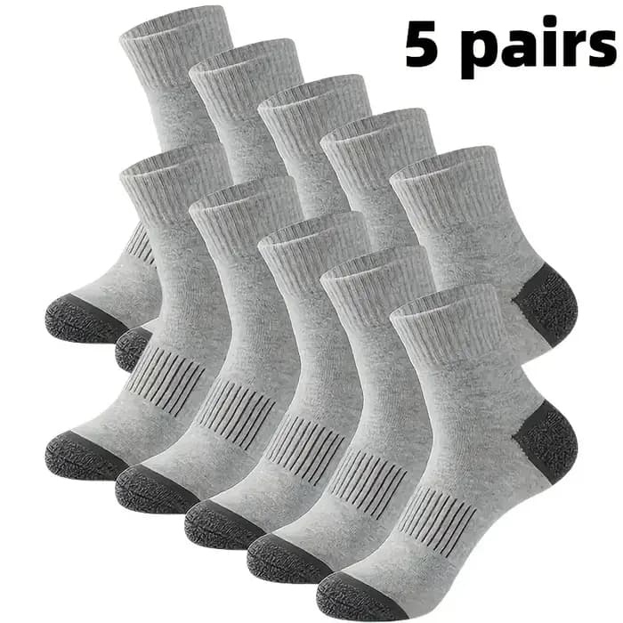 5 paires de chaussettes de sport haut de gamme pour hommes