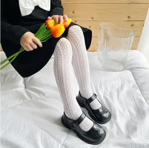 Collants d'été fins pour bébés filles, bas en coton doux, ajouré, respirant