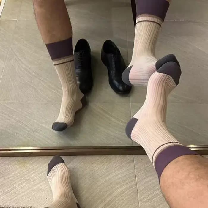 Chaussettes tendance pour hommes 2026 – Rayures lignées style américain