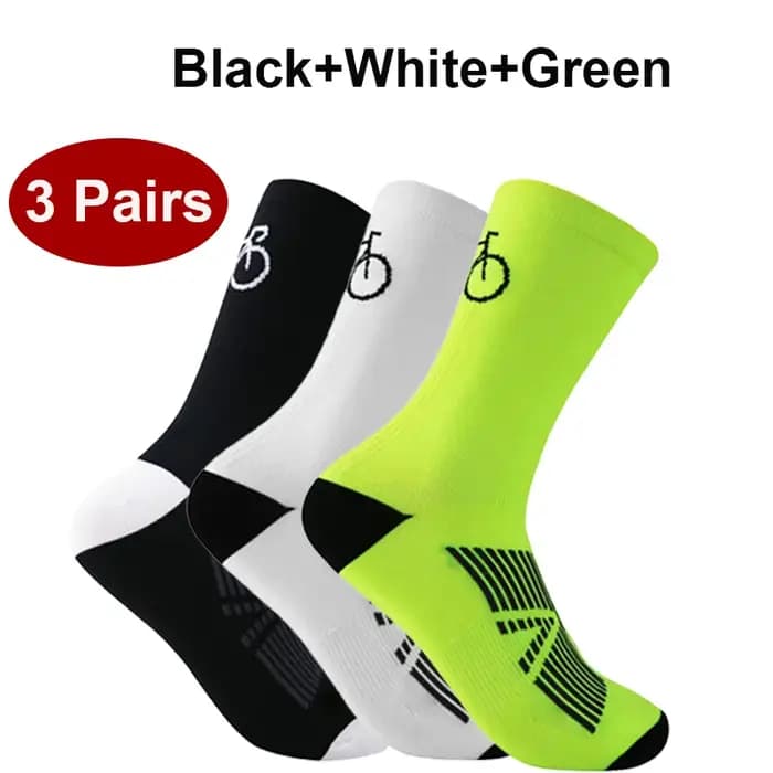 Chaussettes de cyclisme respirantes pour hommes