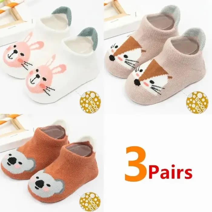 Chaussettes courtes coordonnantes en coton pour nouveau-né garçon et fille