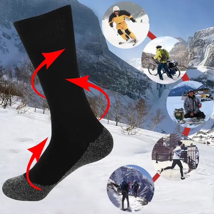 Chaussettes thermiques auto-chauffantes pour hommes et femmes
