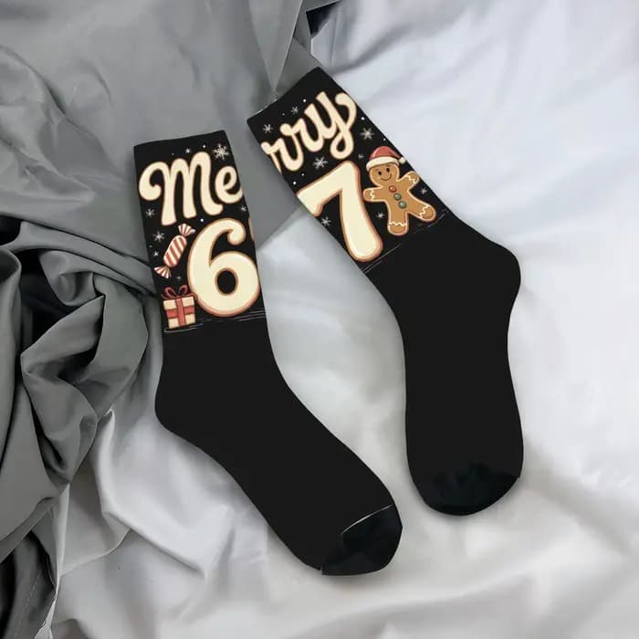 67 Six Seven 6-7 chaussettes habillées imprimées cerveau italien drôles Merch pour un usage quotidien