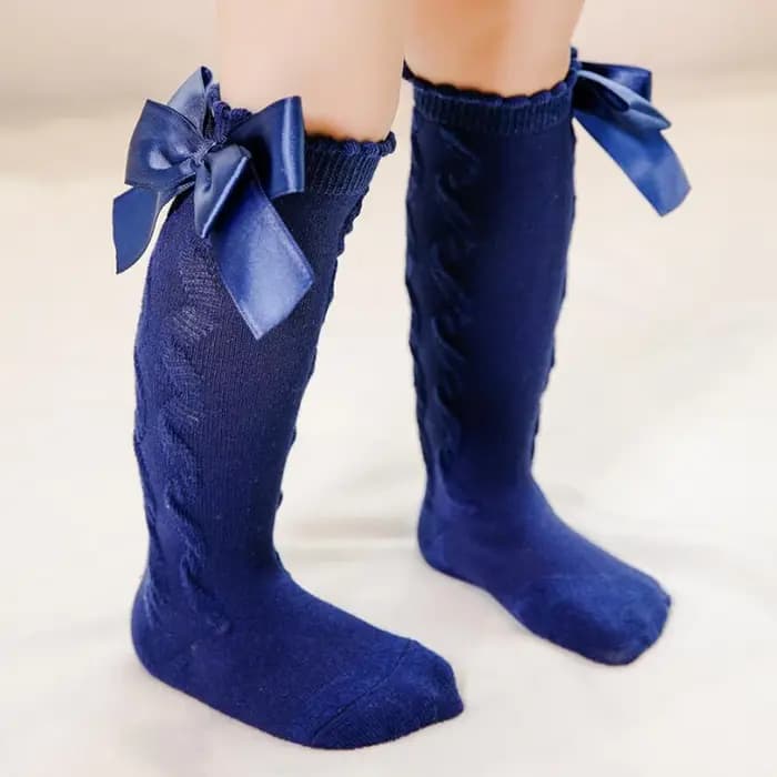 Nouvelles chaussettes pour filles avec gros nœuds