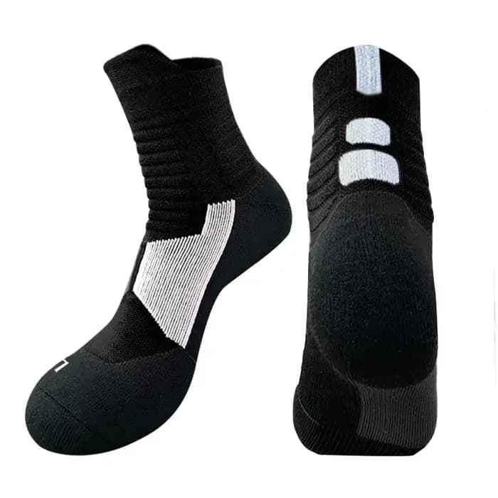Chaussettes de sport d'extérieur pour hommes, de haute qualité, chaussettes de basket-ball d'élite, chaussettes de cyclisme, chaussettes de compression, chaussettes en coton à fond en serviette pour h