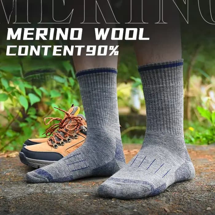 Chaussettes de randonnée en laine mérinos pour hommes et femmes