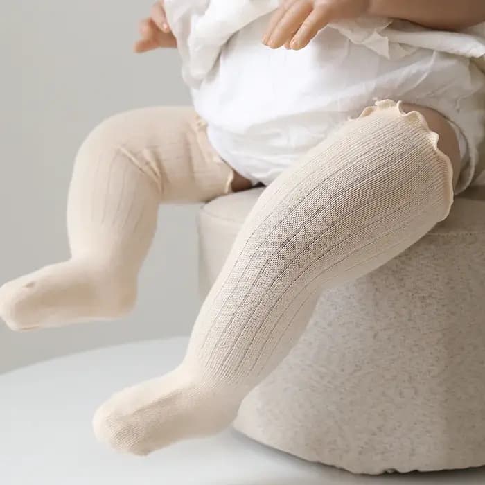 Chaussettes antidérapantes pour bébé fille