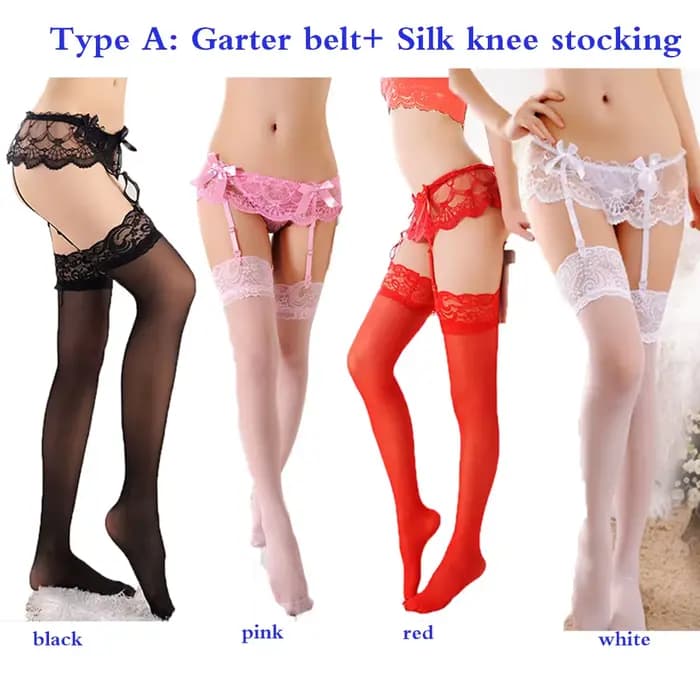 Collants à lacets, lingerie sexy ultra-élastique, bas en soie, sous-vêtements sexy, bas cuissardes pour femme