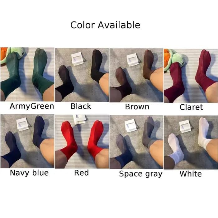 Chaussettes habillées chaussettes d'affaires chaussettes affaires espace quotidien gris blanc noir bordeaux bleu marine Nylon transparent Ultra mince